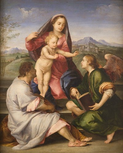 Madonna with Child, Saints, and Angel by Andrea del Sarto